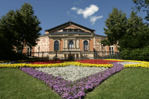 Outside Bayreuth Theatre Germany
